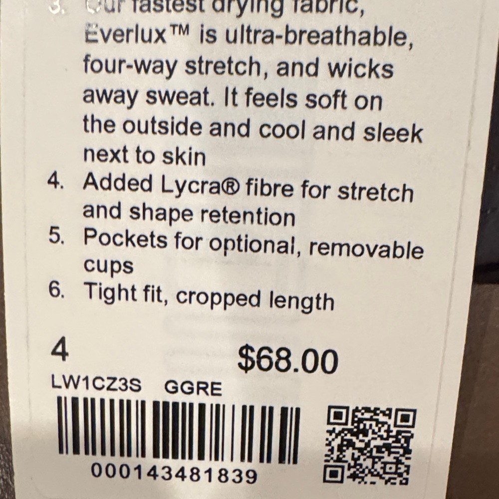 lululemon athletica Dark Gray Crop Top - Picture 5 of 5